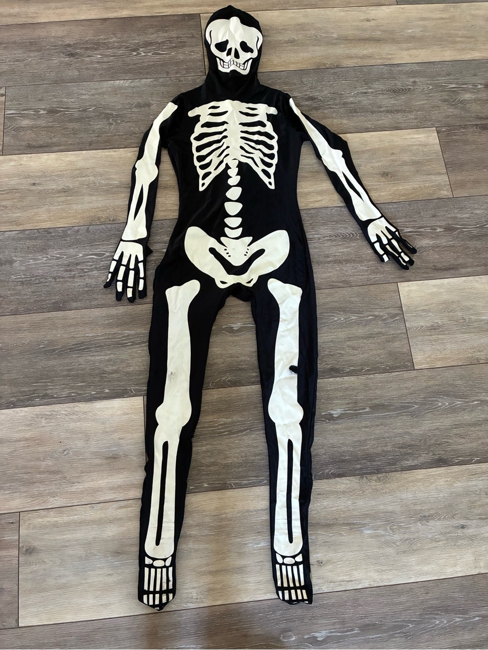 Kids Black & White Skeleton Costume morphsuit